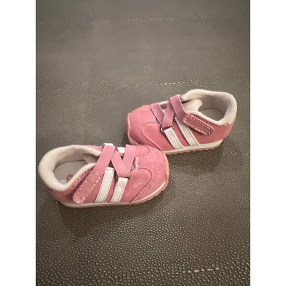 Gymboree Pink Velcro Sneakers Infant/ Toddler US3 EUC - Picture 4 of 5